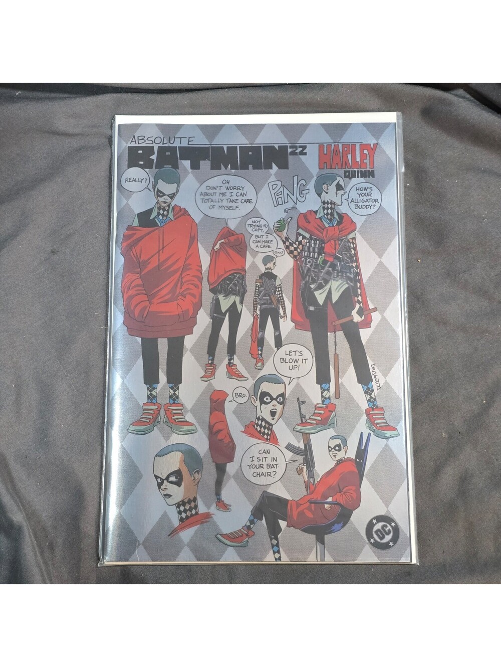 Absolute Batman 22 Felix Comic Art FOIL Dragotta Harley Quinn SDCC Exclusive